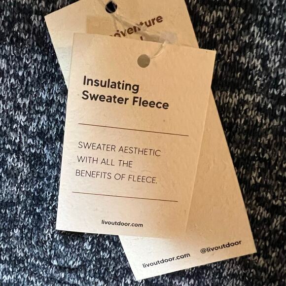 Boys Liv Outdoor Insulating Sweater Fleece, Gray, 1/4 Zip, NWT, Small 7/8, Warm - Picture 2 of 9
